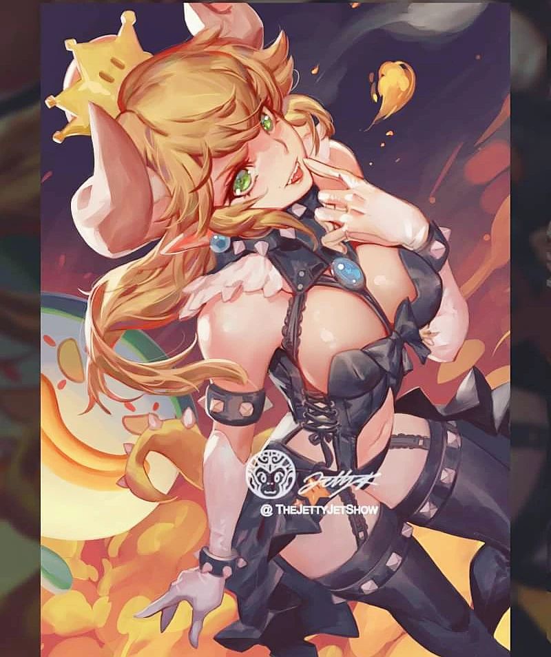 TheJettyJetShow's tweet photo. Feels like #Halloweeeeen! We need more orange colors Batap Boom .. #Bowsette F I’ll be at #AnimeExpoChibi in Ontario California November 12-13. And then #AnimeNYC the weekend after NOV18. Have fun out there! #Mario #Halloween #AnimeChibi #Nintendo https://t.co/bcQdd1OVmk