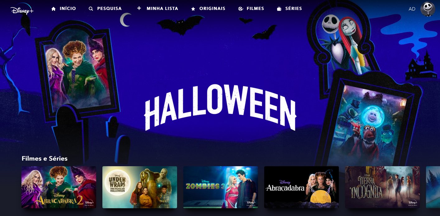 Filmes de Halloween do Disney + 