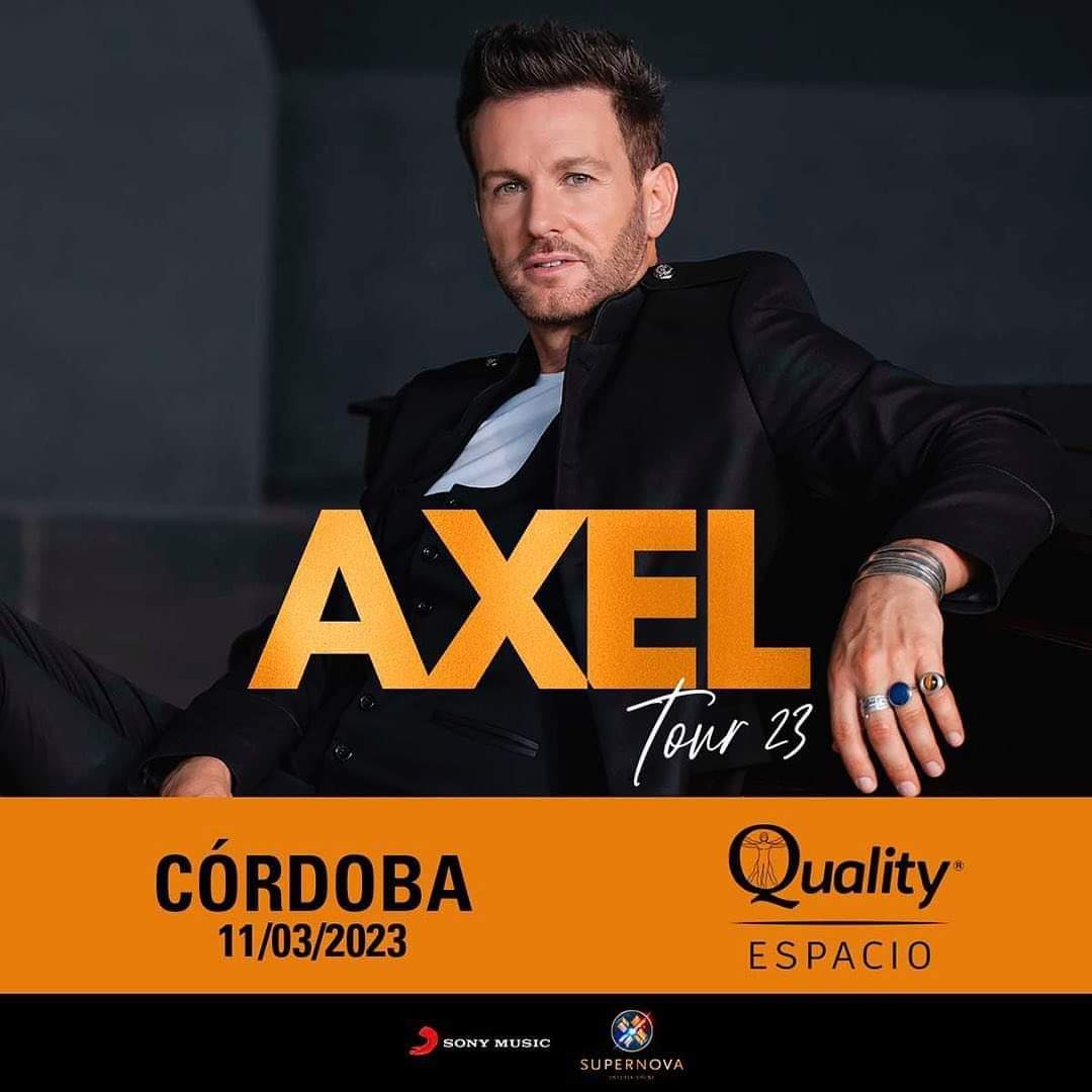 AxelFansBBca's tweet photo. @AxelOficial vuelve a Quality Espacio el próximo 11 de marzo, luego de un año cargado de novedades musicales y en vistas de un álbum nuevo. 
@AxelFansBBca https://t.co/64sBYWF4ty