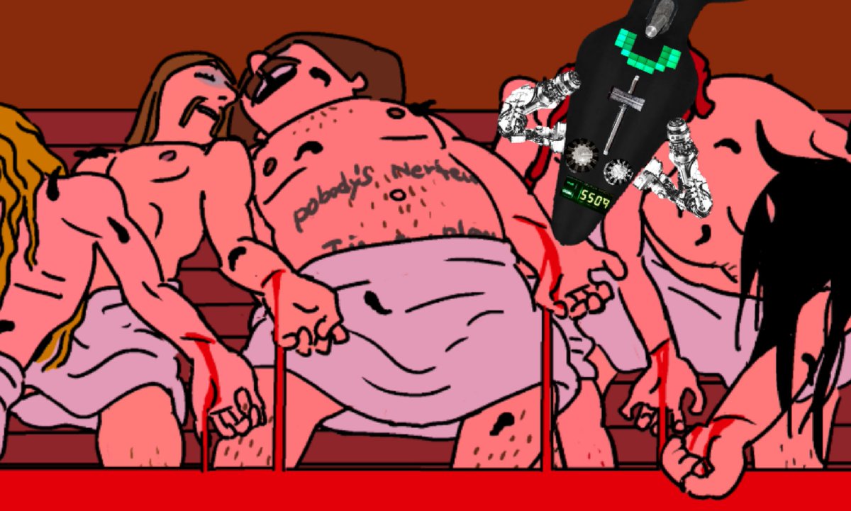 Y3Q2269's tweet photo. @ao9hp [if]you'll//let.me---tell.the(tale)
     <<then.U.shall>>c\\y//{thpckl}must<pay$$$w.his.balding(life) 
   --sorry4.(mess.oops)
@DETHKAST #leechesrourfriends
@ao9hp #stopkillingtheothers
@Klokateer047 #welcometotheblooodungeon https://t.co/qD5d7LCXtL