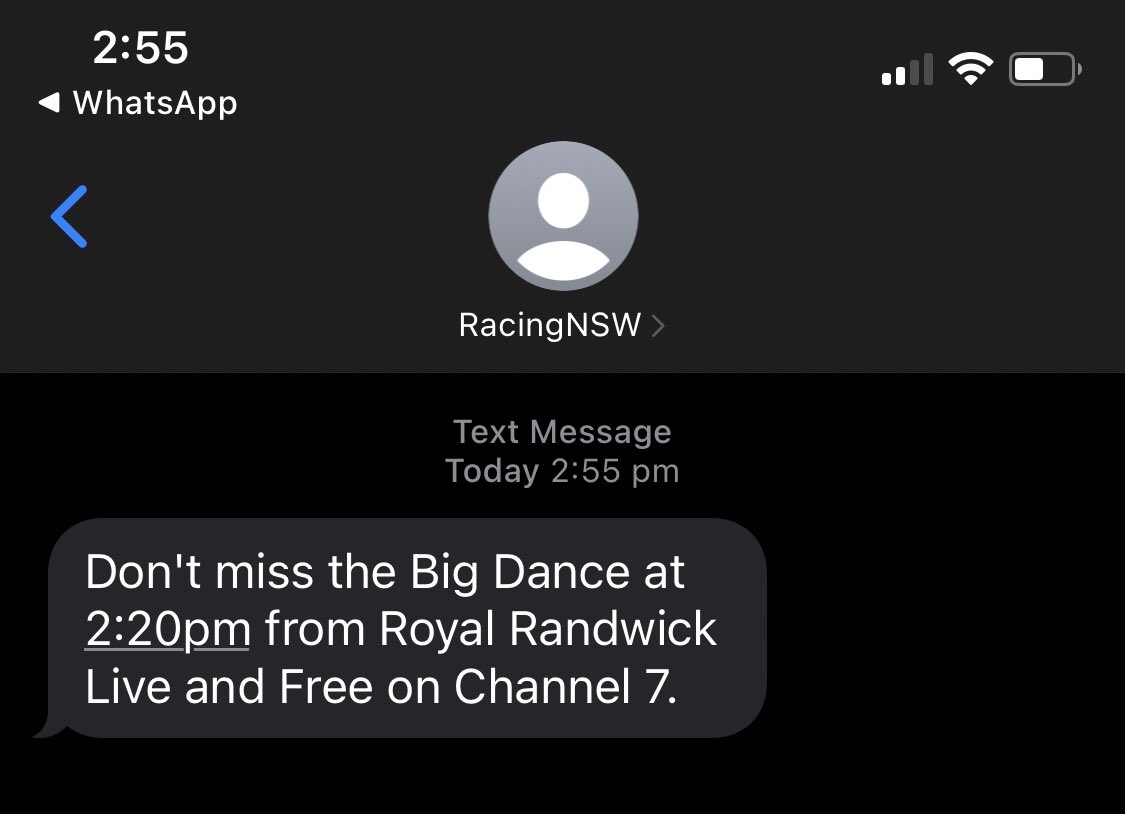 BigRedGoog's tweet photo. Is this @racing_nsw attempt at being a #postracepete? #prp Taken one out of your book @MutleyMacca? #BigDance #melbournecup https://t.co/usrYXUactq
