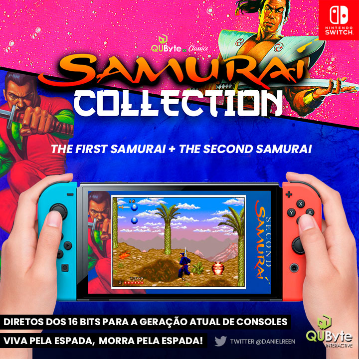 #SORTEIO🎉 #GIVEAWAY
The Samurai Collection é uma coleção de jogos clássicos da era 16 bits portadas para o Nintendo Switch pela <a href="/qubytegames/">QUByte Interactive</a> e recebi 3 chaves pra vocês.

- Me segue ai
- 🔄+💙
- Comente um jogos dos tempos do Mega-Drive/SNES

Solto as chaves na quinta (03)!