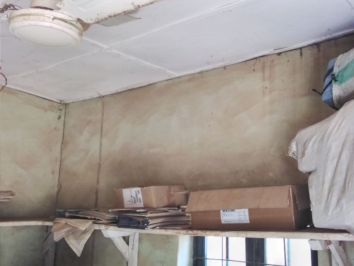 TrackaNG's tweet photo. The only health facility that serves the community members.

However, the PHC needs a complete construction to meet the community health needs.

The roof and ceiling is completely damaged.
#PHCsAccountability https://t.co/c7LvLLXDi0