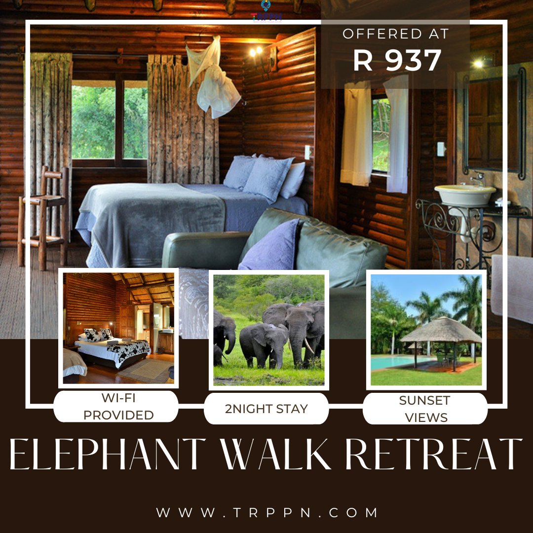 TrppnApp's tweet photo. Elephant Walk Retreat boasts some of the most spectacular sunsets, sip on a glass of crisp wine, as the last rays of sunlight disappear behind the horizon. 

Package Includes:
✈ 2 Nights accommodation based on 5 people sharing
✈Daily cleaning service

Contact us for more. https://t.co/tpP28DrH0D