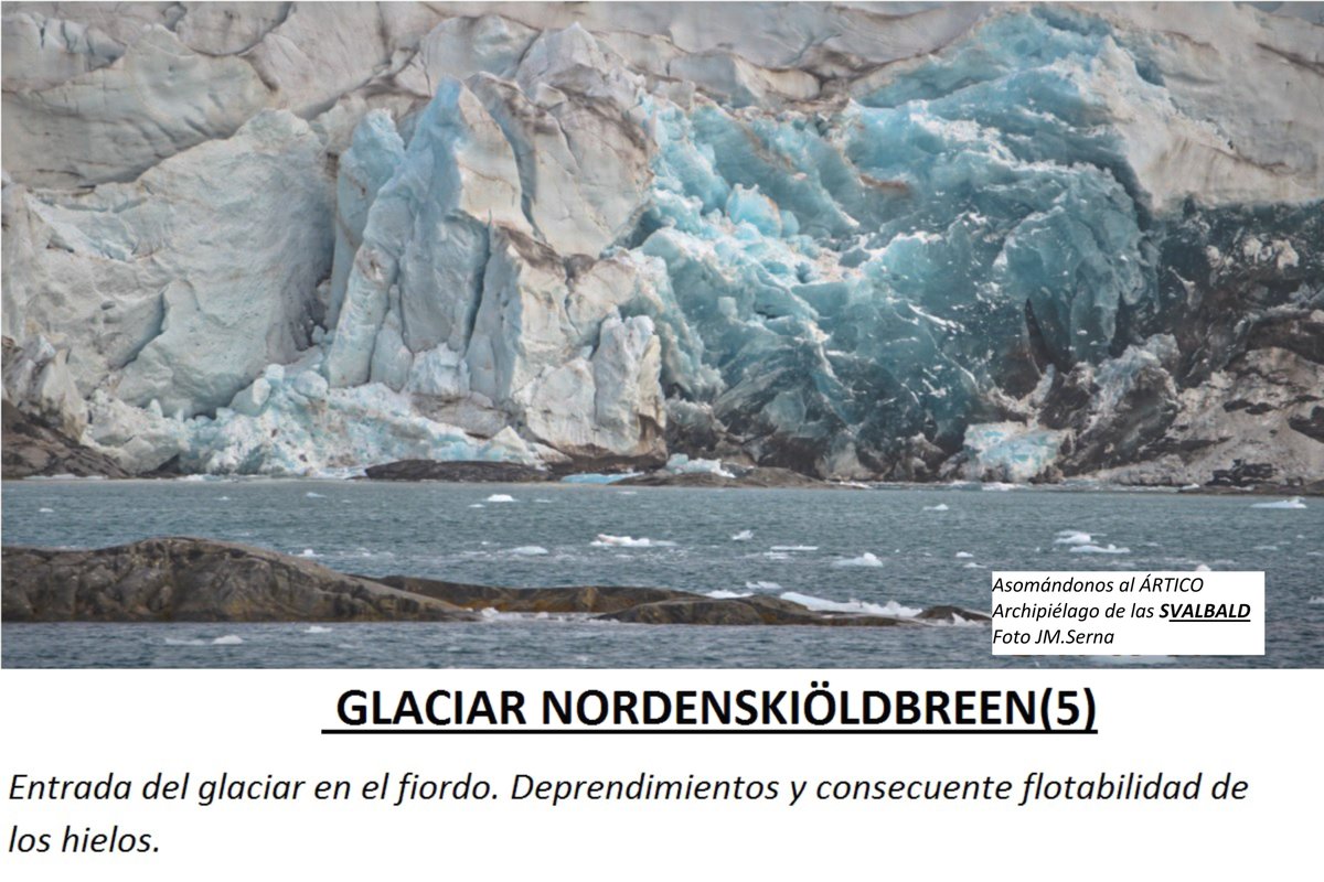 Asomándonos al ARTICO. Archipiélago #Svalbard . TERCERA entrega:GLACIAR NODENSKIÖLDBREEN Morfología glacial - erosión / MORRENAS @geologoenapuros @IGME1849 @ingeododo @javioru @HombreMontana @RAM_meteo @josestormchaser @ecazatormentas @unseco69 @ame_asociacion @martamountain