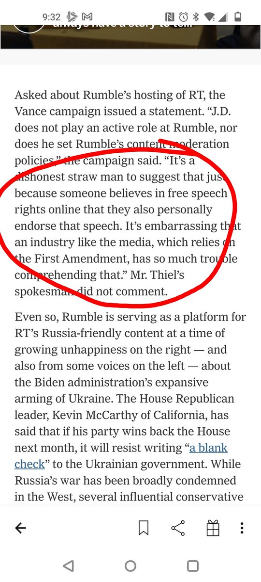 JuliaSeidman's tweet photo. It's embarrassing that JT Vance, who is running for US Congress, cannot tell the difference between private individuals, who have an inalienable right to free speech, and foreign corporations, who do not. https://t.co/B0yIwqMqpS