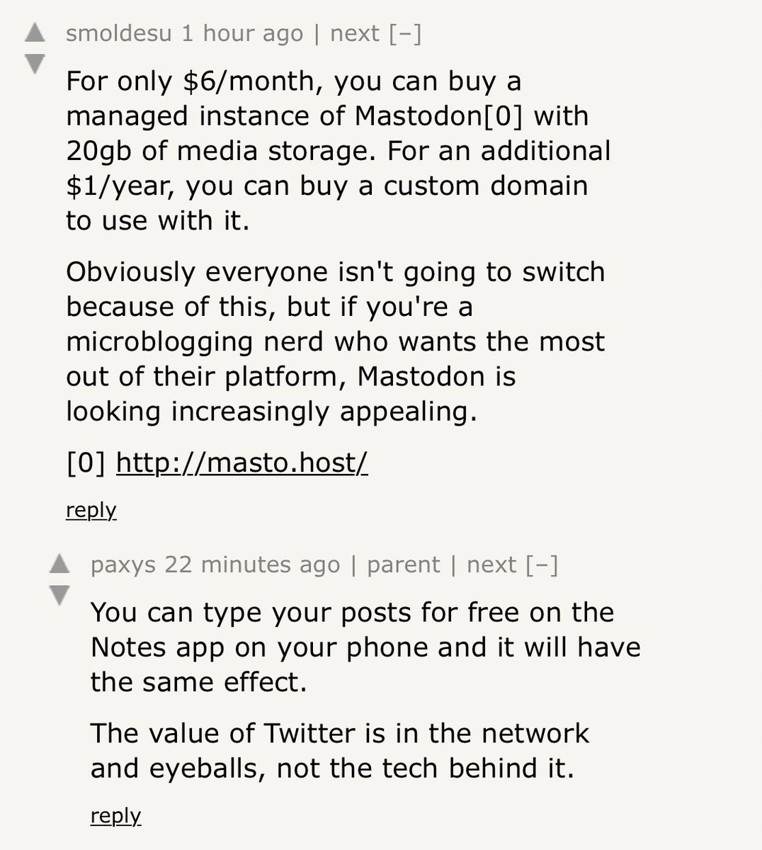 Loved this exchange on HN