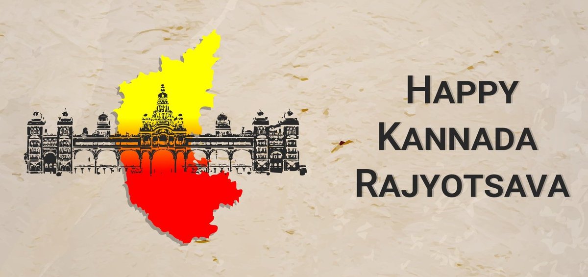 JagathKrishnaIN's tweet photo. Greetings to the brothers and sisters of #KarnatakaRajyotsava2022. A rich blend of majestic architectures &amp; cultural heritage, #Karnataka has been contributing significantly towards taking India's growth trajectory to new heights. Pray for the continued prosperity of the state. https://t.co/35TlqTfK1I