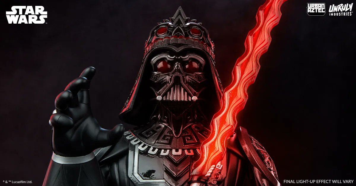 NewAtSideshow's tweet image. Sideshow and Unruly Industries are embracing the dark side. The Darth Vader™ Designer Vinyl Collectible Bust by artist Jesse Hernandez—featuring a light-up saber—is available for pre-order NOW!

buff.ly/3Wn3HkD 

@UrbanAztec #StarWars