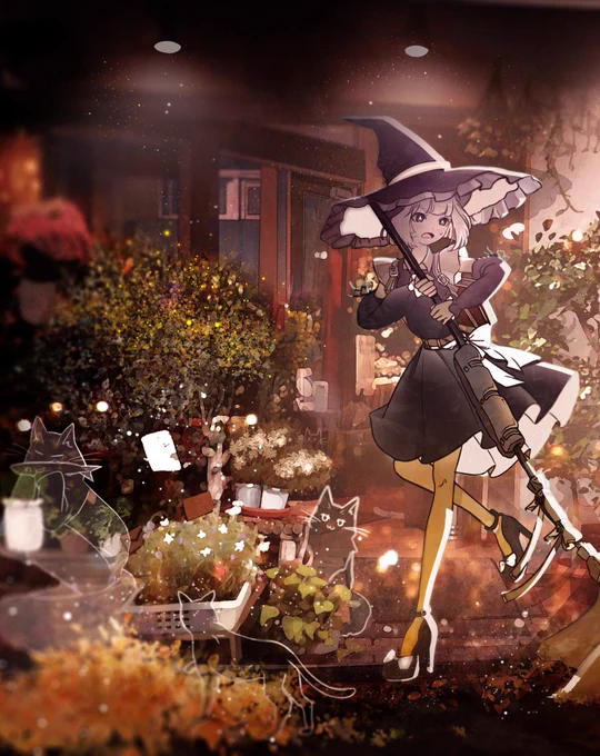 #今月描いた絵を晒そう 10月分!! 楽しく描けました!ハロウィンに浸ってたら10月終わってました..!!(⁠ㆁ⁠ω⁠ㆁ⁠)アアア... 