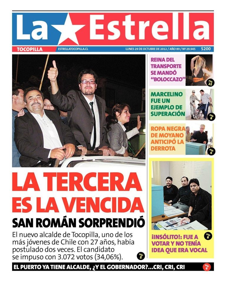 sanromanferna's tweet photo. Hace pocos días se cumplieron 10 años desde que tuve el honor de ser elegido alcalde de #Tocopilla, aquel 28 de octubre de 2012. Hoy, con mayor perspectiva, asumo con autocrítica ese histórico rol que me tocó ejercer... (continúa) 👉🏽 https://t.co/dCo5TqpKQc