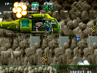 FluffyKitten55's tweet photo. GunForce: Battle Fire Engulfed Terror Island
Publisher: Irem Corp.
Developer: Irem Corp.
Release: 1991
Platforms: Arcade, Blacknut, SNES
#Arcade #SNES #Blacknut #GunForce #Action #Platformer #Shooter #Retro #Retrogaming #Retrogames #Irem https://t.co/RnXUtb2Hj4