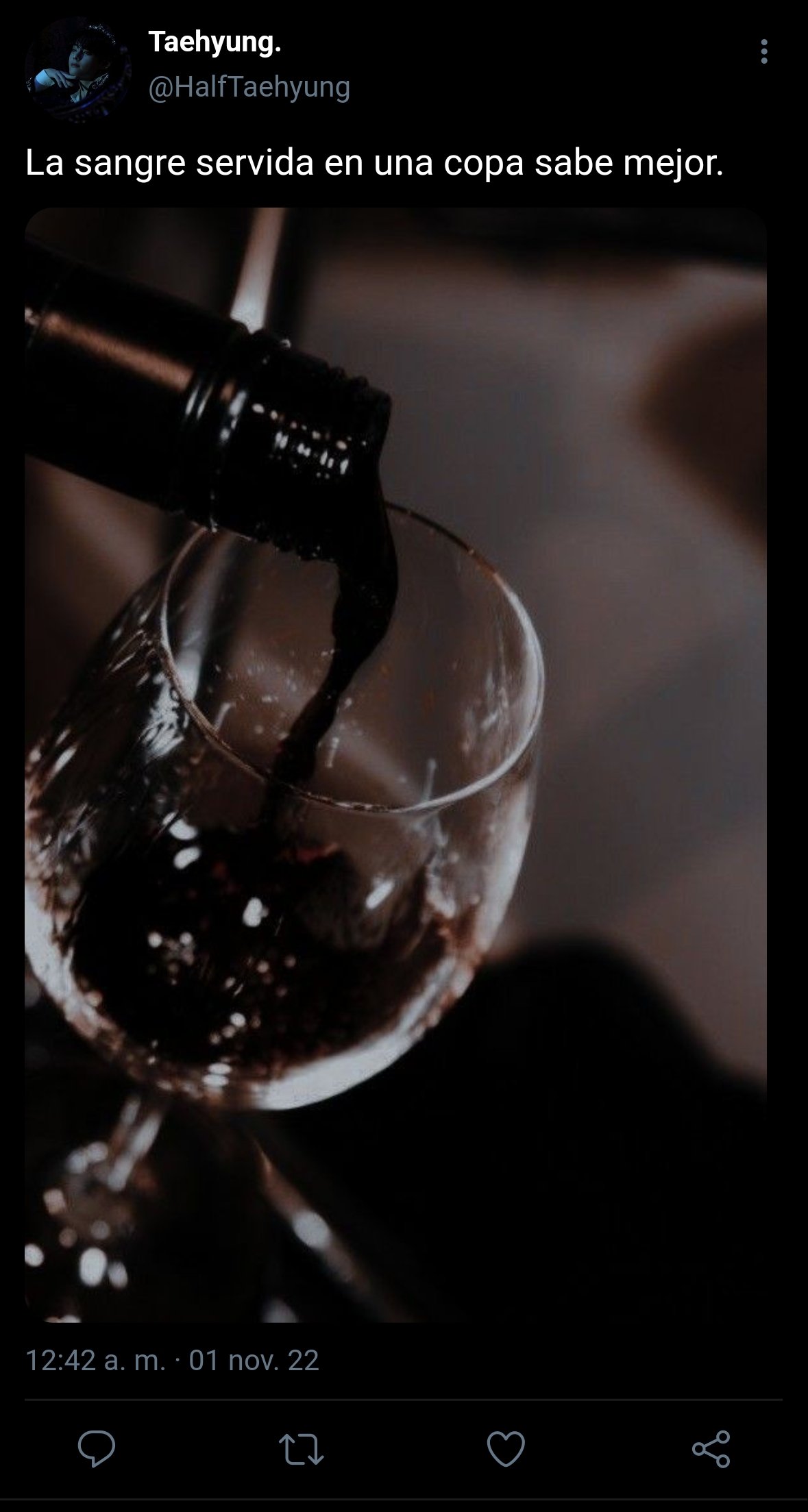 Wine aesthetic Dark