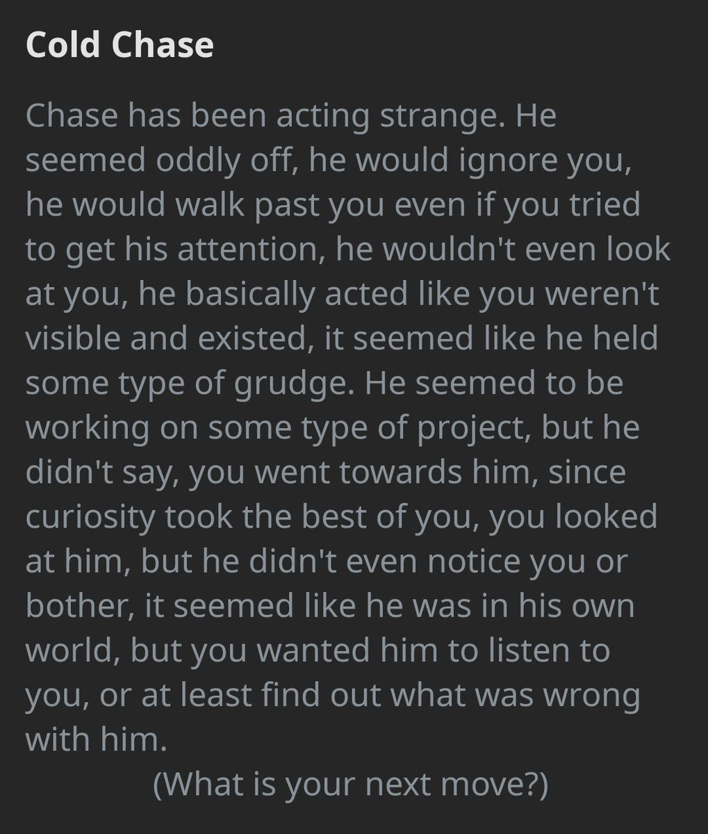 Gonna make up that I wasn't active for a while so yeah, it's an open roleplay//