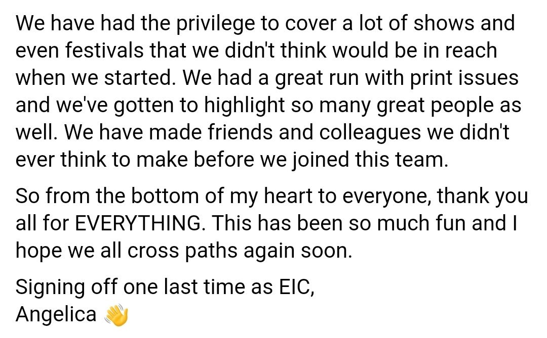 Hey everyone, wanted to post an official announcement.

Our team has known for a while, but after a lot of thought and consideration, Acentric Magazine is officially shutting down.
