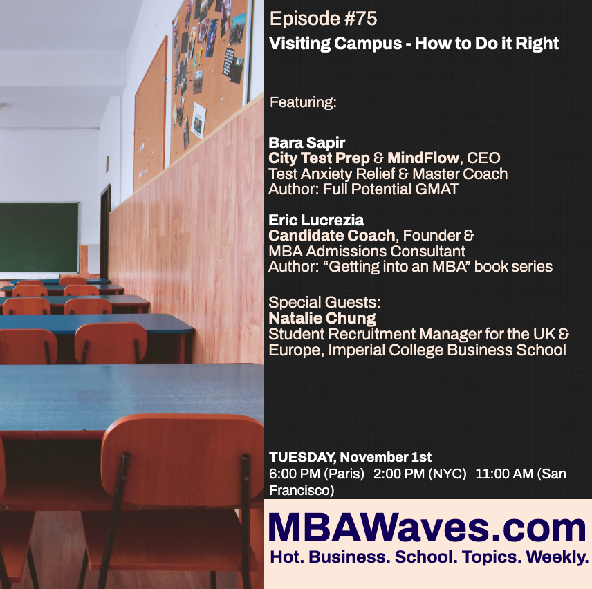 MbaWaves's tweet photo. Join @EricLucrezia, @BaraSapir, and our special guests for a 30-minute boost from expert coaches from across the spectrum of education and business!
#mbalife #MBA #GMAT #MBAwaves
Link:https://t.co/M0Au5xTo5x https://t.co/o72d09JP0F
