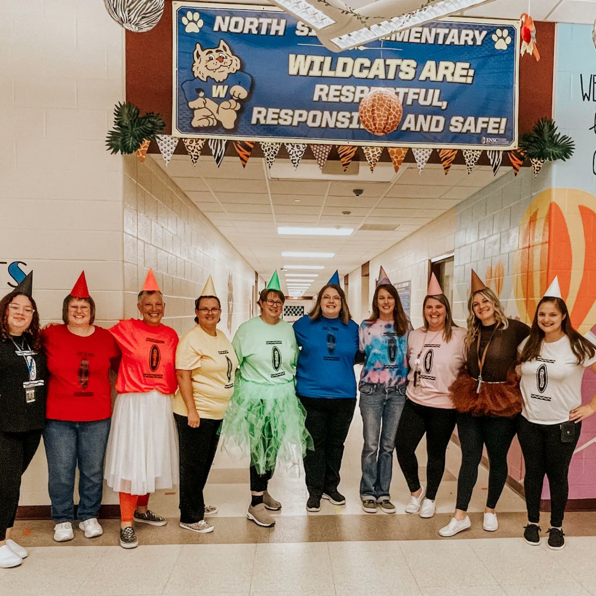 The Day the Crayons Quit was a hit between North Side IAs and Specials Teachers! ❤🧡💛💚💙💜🖤🤍