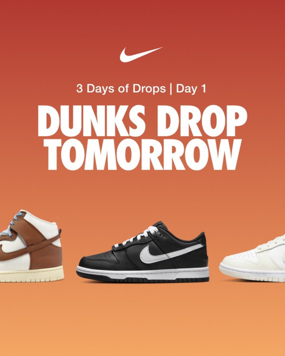 dunks coming out tomorrow