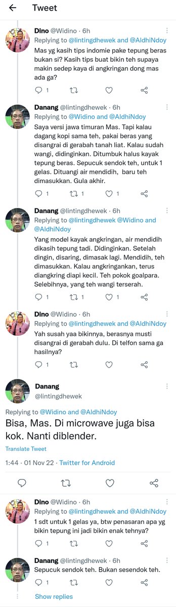 Widino's tweet image. Sungkem sama Mas Danang. 

Setelah kemaren ngespil rahasia cara bikin indomie enak, kali ini dia punya rahasia cara bikin teh enak ala angkringan.

Ayoo gaes kita buktikan rame rame!