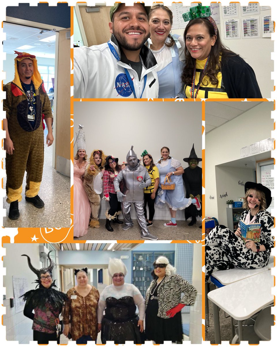 jrsalaza's tweet photo. Lions, Tigers, &amp; Bears Oh My…. Down the Rabbit Hole Alice…. Disney Villains unite …. Bobby Joe Hill staff had some fun on this Great Hallows Eve 🎃👻 !  @EPISDAcademics @susyq6451 @BobbyJoeHillPK8 @LeslieRitchey1 @CrystalJohnst https://t.co/RtOFnJ1l4H