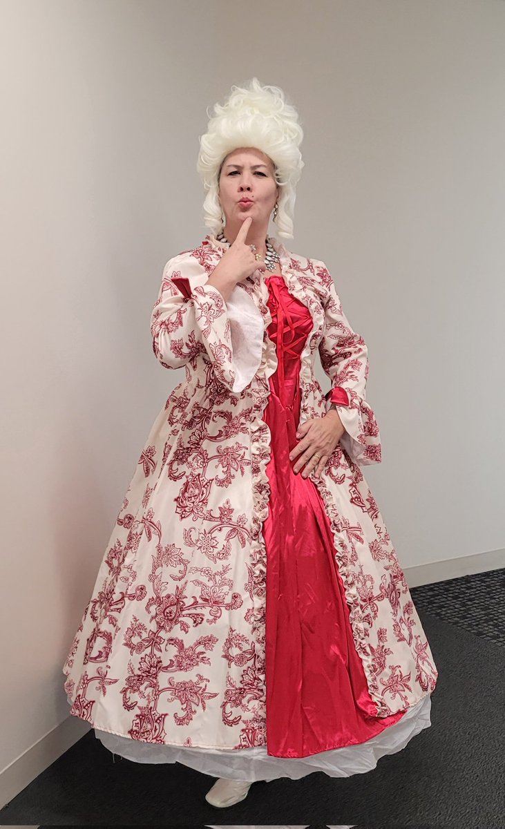 cableBROAD's tweet photo. Happy Halloween from the Duchess of Digital Equity, the Baroness of Broadband. "Let them eat cake (and have $45 off per month ACP broadband subsidy in Maryland)." A laptop in every lap! https://t.co/3AwdTyZDmq