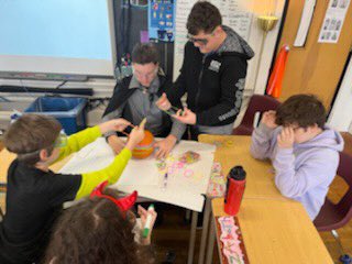 MsPineau's tweet photo. Another day…another chance for @ross_dsbn Grade 8’s to lead by example! Today we mixed with the 6/7 class to complete ‘Pineau’s Pumpkin Estimation Challenge!’ This is #onted #stemeveryday #mathiseverywhere #futureleaders @dsbn https://t.co/Yi9CnG6bdq