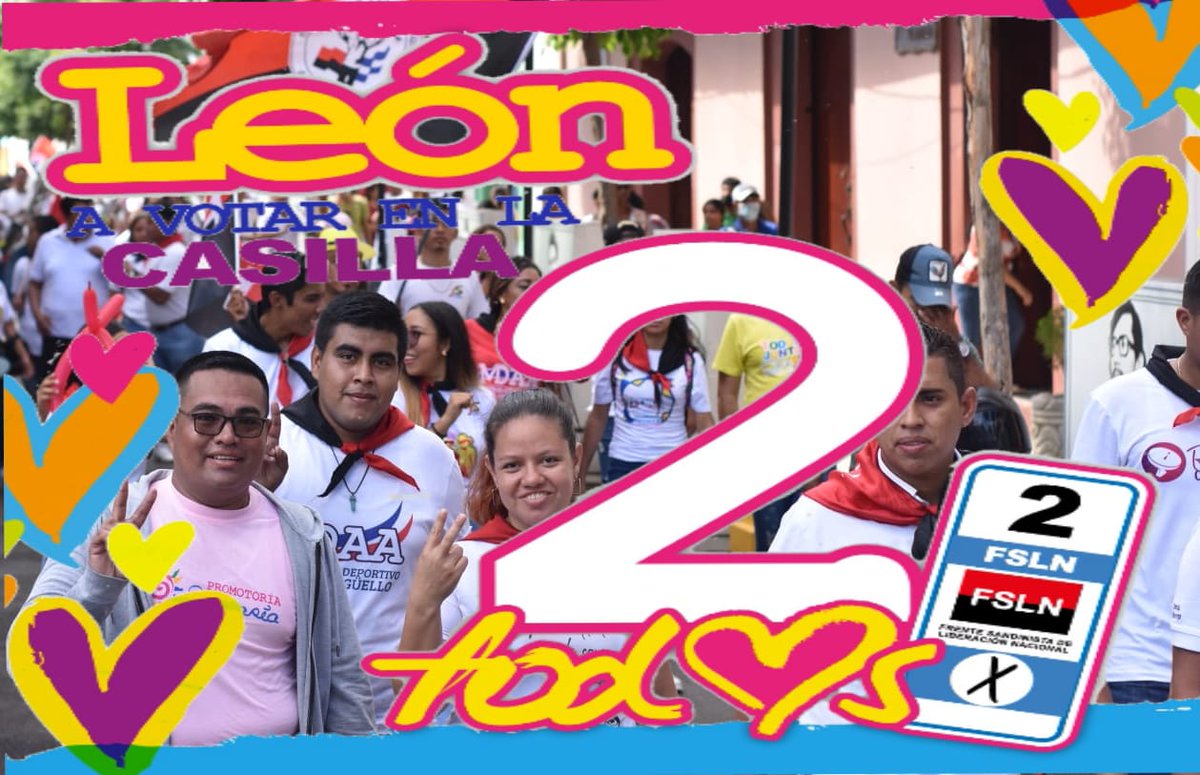 Vamos por más victorias
Seguimos adelante solo con  FSLN y gracias a nuestros buen gobierno hay salud gratuita , educación gratuita,merienda escolar ❤️🖤✌️✌️✌️❤️🖤❤️🖤❤️🖤❤️🖤que viva la Revolución FSLN .