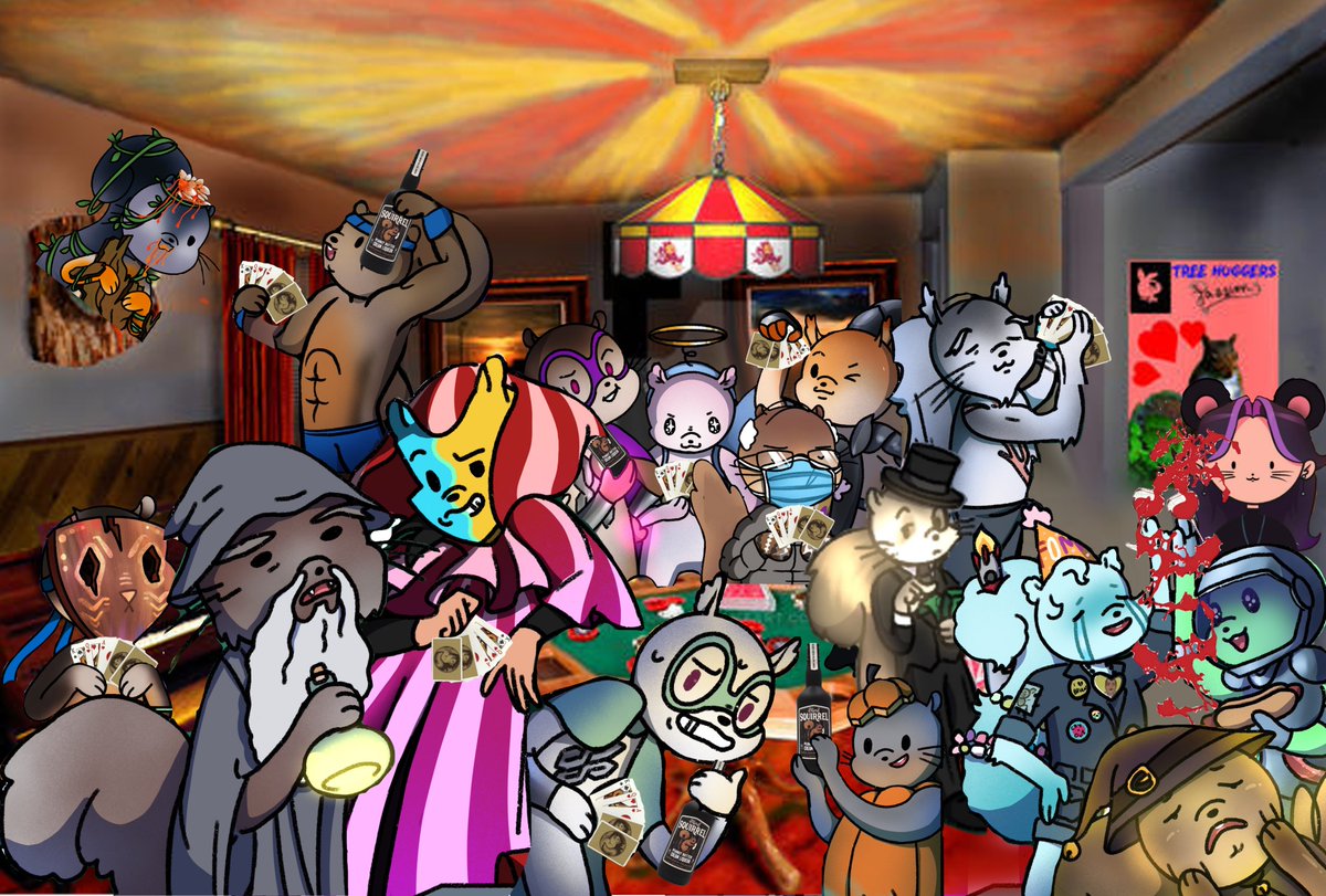 Why...just why did I do this? Skwrls playing poker- seems like <a href="/den_goods/">DenGoods</a> kind of art...