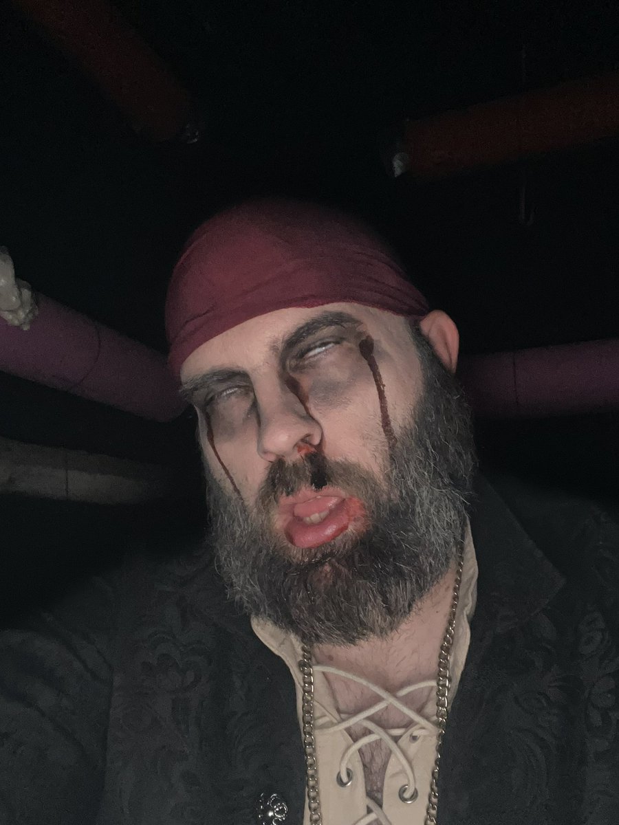 One last night of haunted house fun! Come join us at Pirate’s Cove! The water’s fine! The rum on the other hand… #SterlingMiraclePlayers #hauntedhouse #badrum