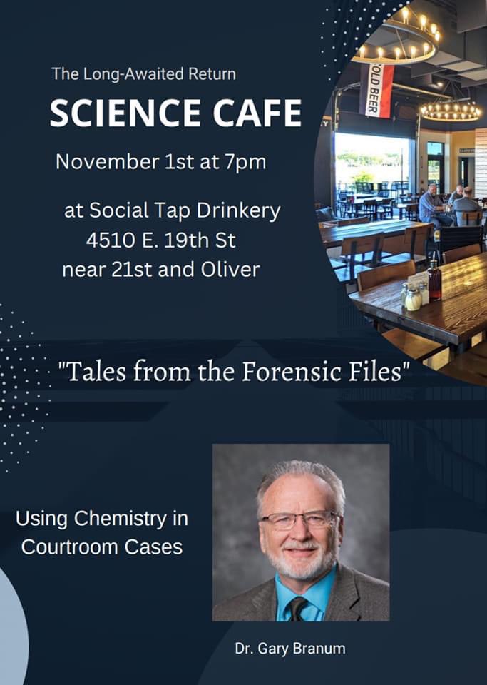 ClaravonM's tweet photo. Wichita Science Cafe is returning! https://t.co/cl4LKvZUgY
