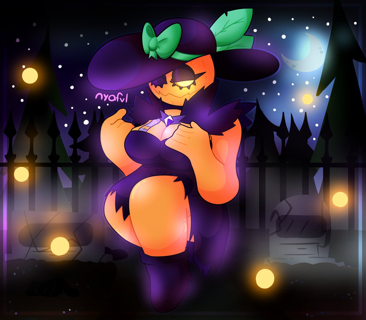 nyafvl's tweet photo. Happy Halloween yall !! 🎃🖤🕯 https://t.co/47XHO1QmLN