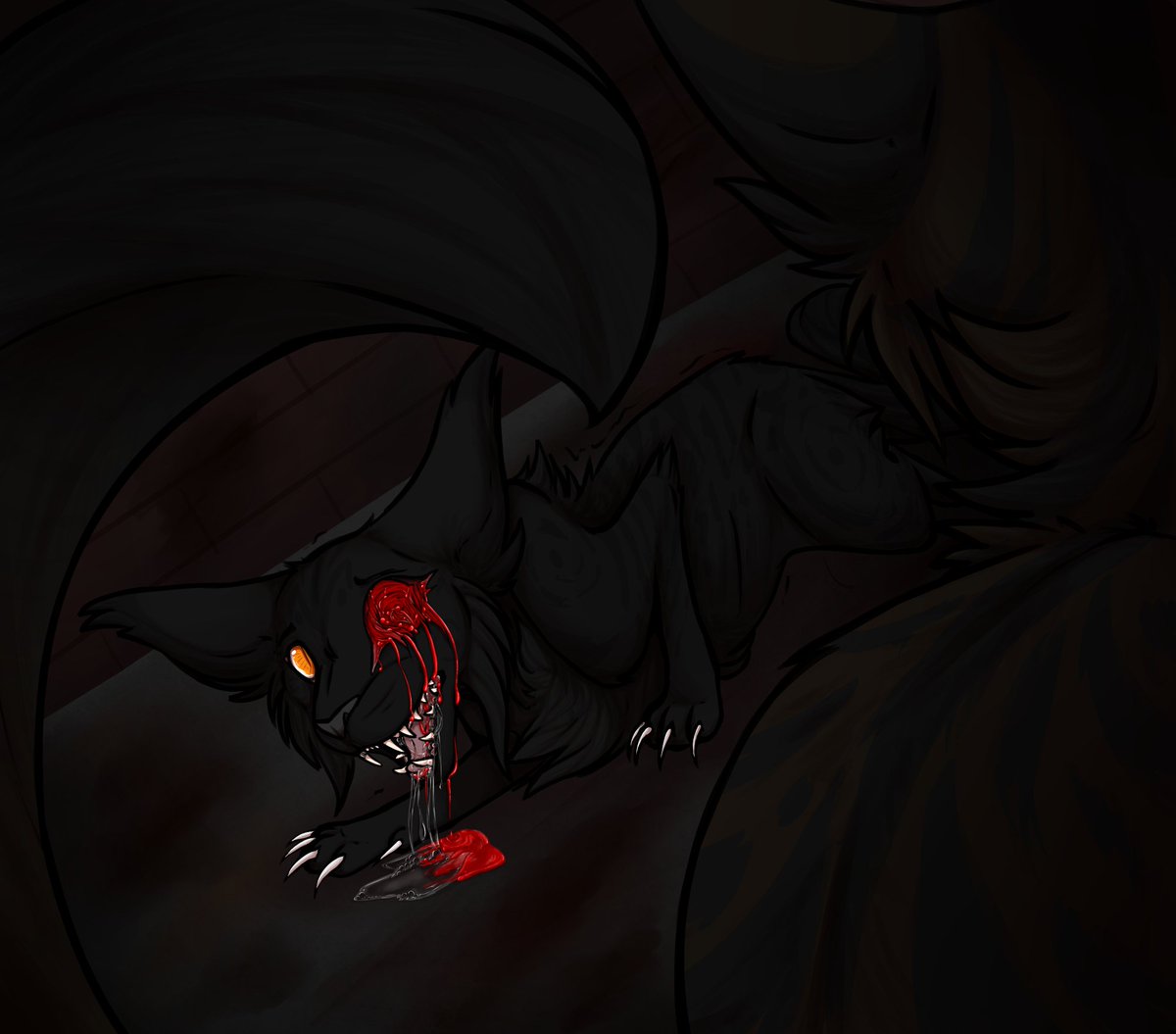 Archivist_Kayl's tweet photo. tw// Eye trauma

Goretober day 19 - eyes
Another redraw from 2017!

#GoreTober2022 #furryart https://t.co/Fnv9UOTchY