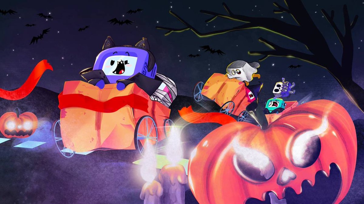 ProjectEliNFT's tweet image. Eli &amp;amp; His friends want to wish you the spookiest Halloween 🎃 💫 

Show us your spooky 👻 costume for a chance to enter the server