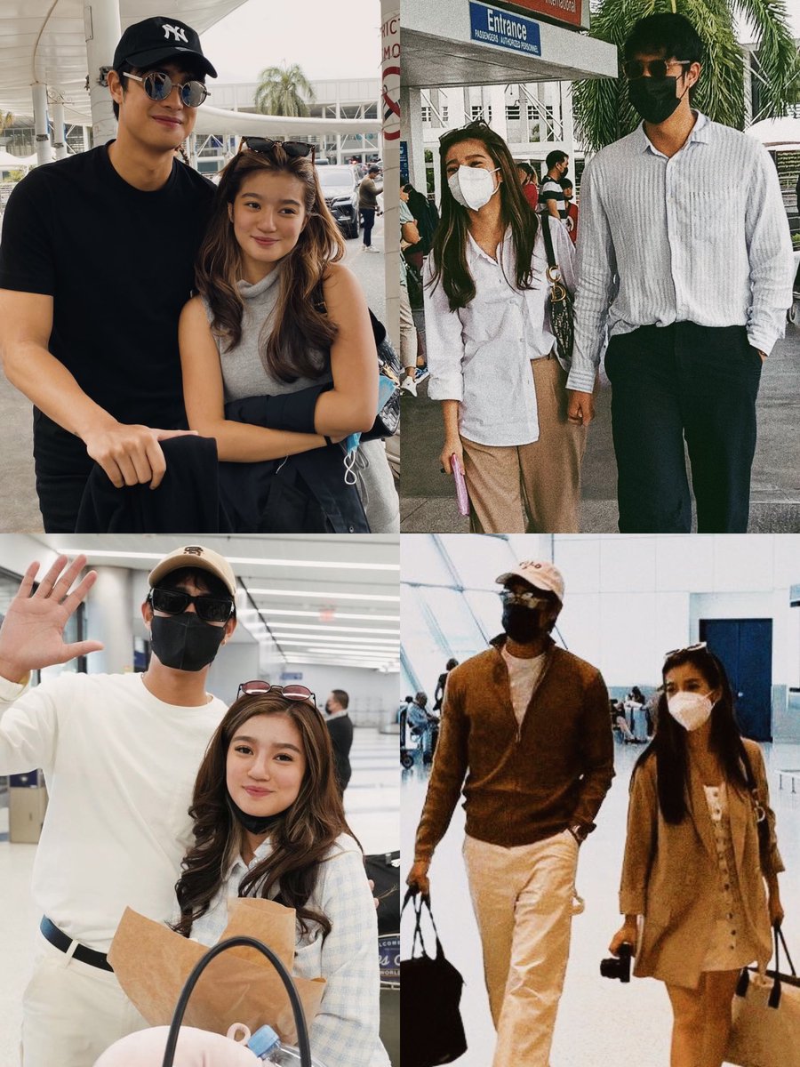 donbellehome's tweet photo. #DonBelle’s airport outfits — always simple yet classy and expensive plus the height difference ackkk screams PERFECTION 🔥✨

#DonnyPangilinan | #BelleMariano https://t.co/MoAhPqWqjp