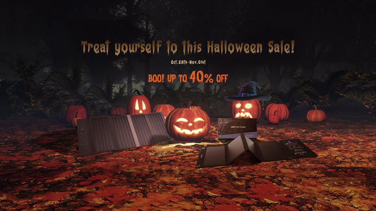 🎃Hello Everyone, Happy Halloween😈
BigBlue Halloween Sale is underway🤓
BigBlue 36W Solar Panel only $79.99
👉: bigblue-tech.com/.../solarpowa-…...
28W Solar Charger with Ammeter only $59.99
👉: bigblue-tech.com/.../28w-sunpow…...
BigBlue 28W Solar Charger $40 OFF
👉: bigblue-tech.com/products/28w-s…