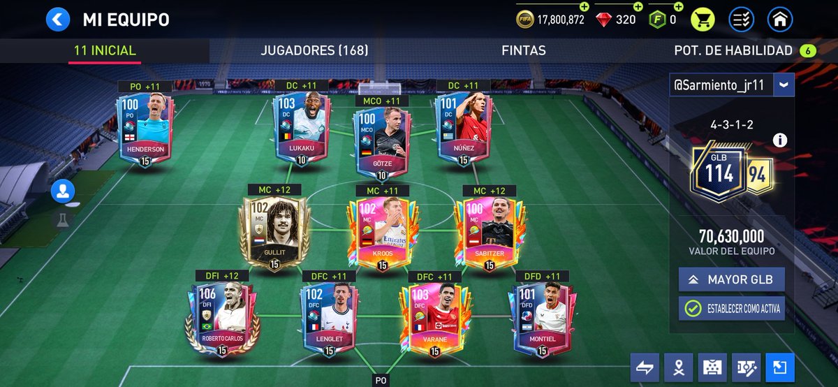 Jroberto11F's tweet photo. Que jugadores me recomiendan cambiar
#FIFA22 #Fifadroid #fifamobile #FIFAWorldCup @EAFIFAMOBILE @tutiofifa @EAFIFAMOBILE https://t.co/ju7uBlAFwe