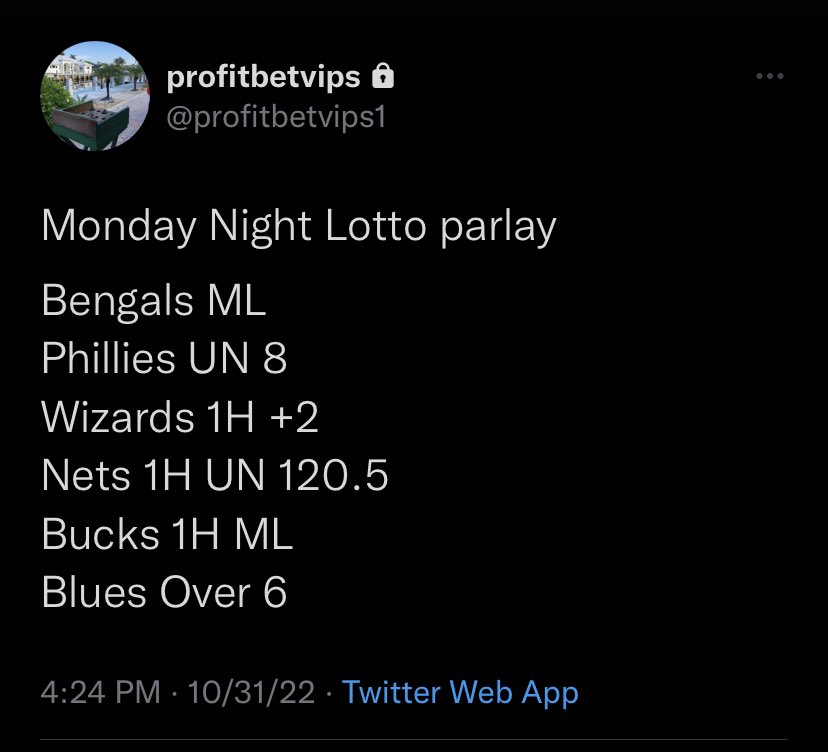 ProfitVIPs's tweet image. 5 People who RT will get free week pass ($350) if Bengals somehow come back to secure the VIP lotto parlay