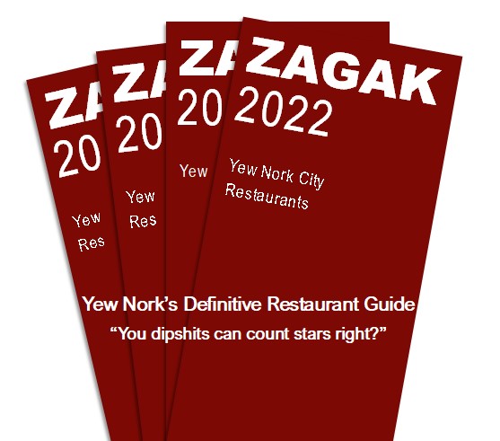 I won't stop, just say Wen Mfers. ZAGAK's Yew Nork Restaurant Guide 'You dipshits can count stars right?' @OldMoneyNFT #billanthropy