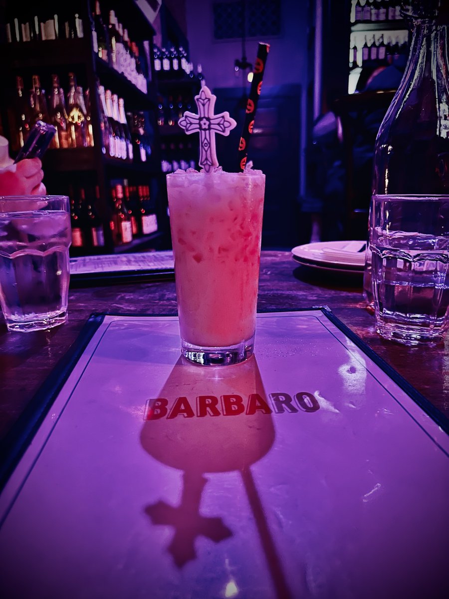PuroPincheSA's tweet photo. The bartenders at @saBarbaro are @Khruangbin 😭 😍 and they’re playing their music all night + #Halloween cocktails 🎸 🎶 https://t.co/85x3e0FO4V