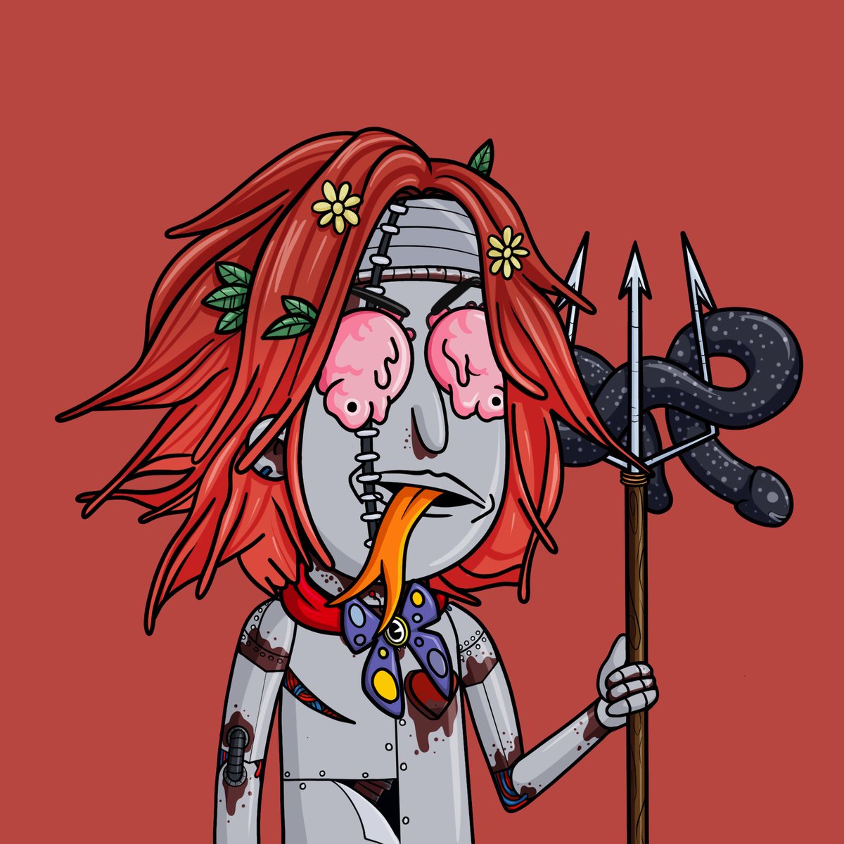 Happy Hall🎃ween to everyone!🧟‍♂️

🎁 We’re giving away 1 Mutant #GodHatesNFTees #NFT (0.4 ETH)🎁

To enter:

✅ Follow <a href="/GodHatesNFTees/">God Hates NFTs 🐇</a> 

✅ RT + Like

✅ Comment on this post if you like the art, with the hashtag #GodHatesNFTees

✅ Join discord: discord.gg/godhatesnftees… 

⏰24 h⏰