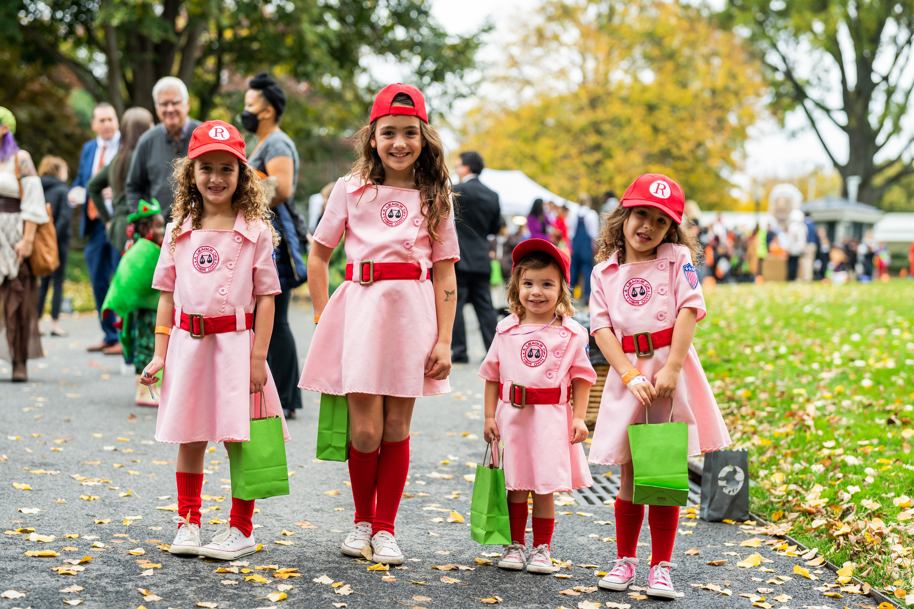 Trick-or-treaters visit the White House.