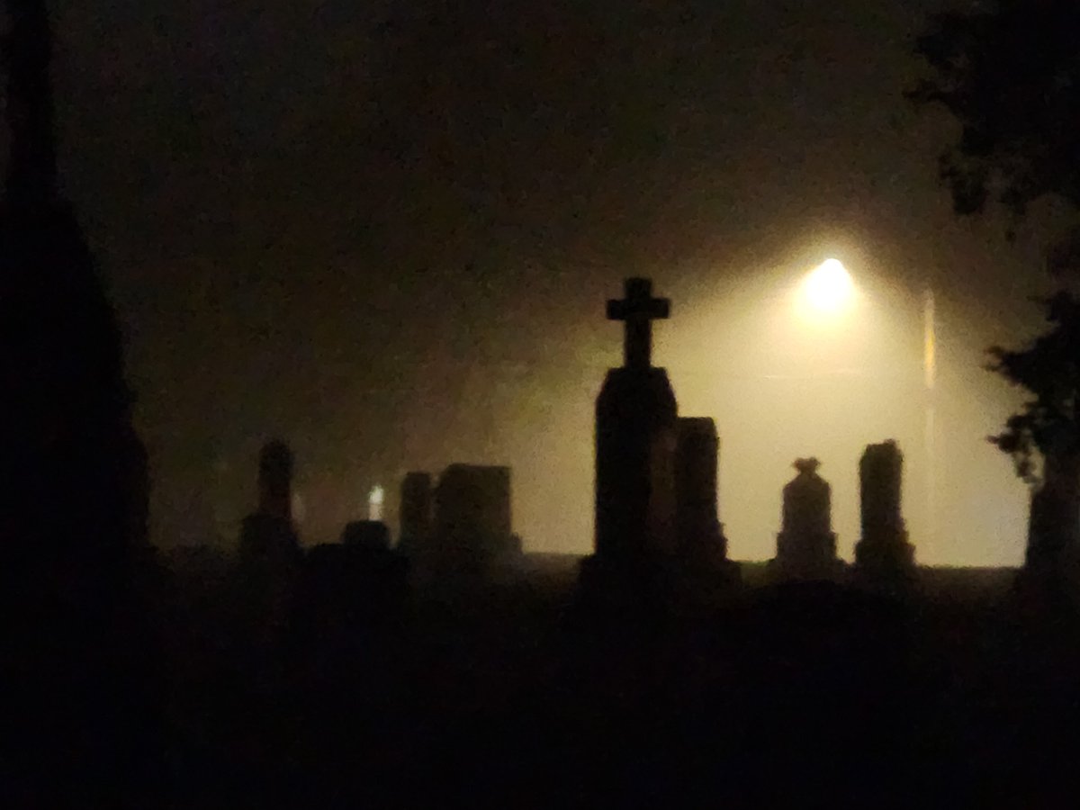 The_Riverlands's tweet photo. It's a cold, cool night. Damp and misty. There are things, out there watching from the fog. Hidden. When the kids all go home, the Things begin to play. Happy Halloween from all of us here at The Riverlands Podcast. #theriverlandspodcast #Halloween2022 #HappyHalloween #midwest https://t.co/HKY426jfAo