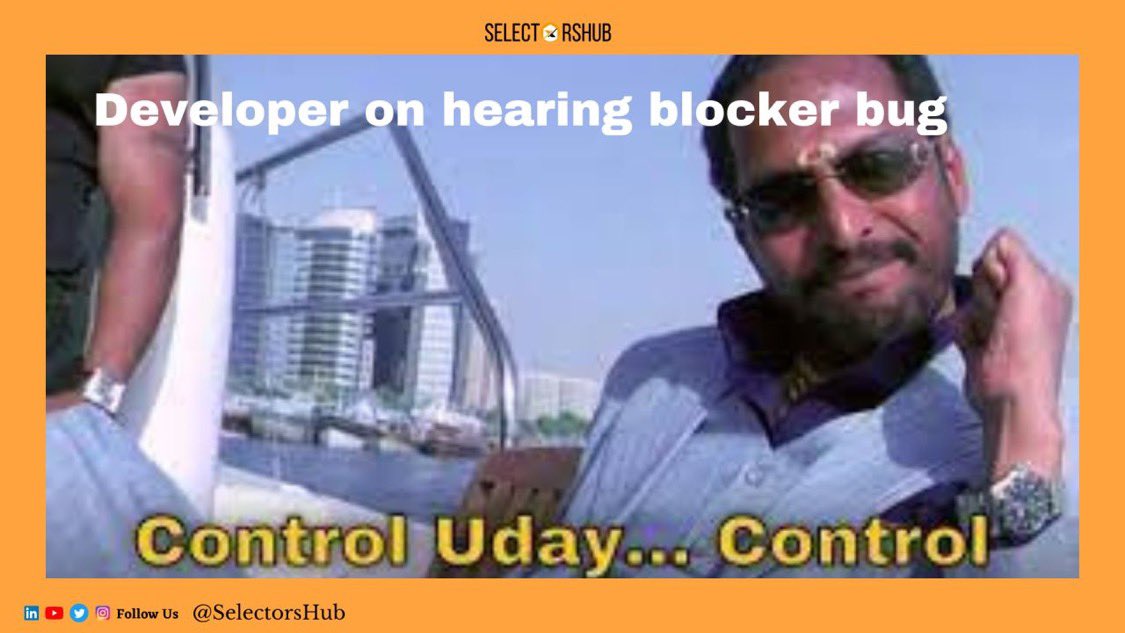 SanjayKumaarr's tweet photo. Every Developer ever!! https://t.co/UrCfUAZBBe