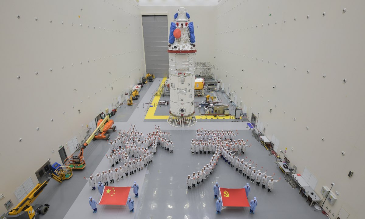 AmbQinGang's tweet photo. With the successful launch of Mengtian Lab Module, China will soon complete its first-ever permanent space station—#Tiangong. https://t.co/J6uvdGbZZG