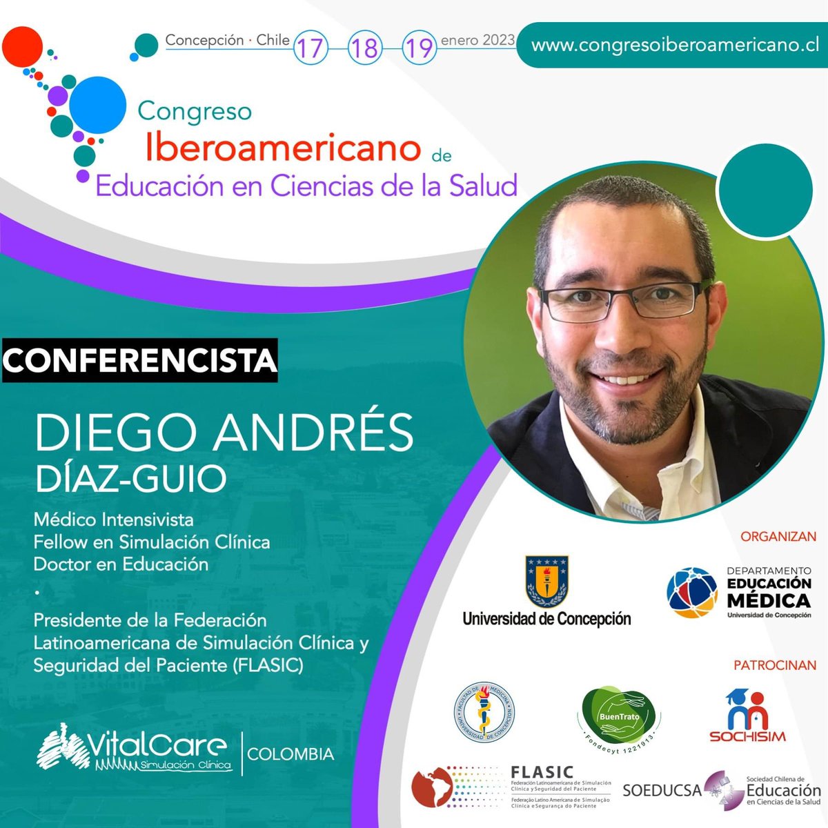 EducMedUdeC's tweet image. [CONFERENCISTAS] Conoce a los conferencistas del 𝗖𝗼𝗻𝗴𝗿𝗲𝘀𝗼 𝗜𝗯𝗲𝗿𝗼𝗮𝗺𝗲𝗿𝗶𝗰𝗮𝗻𝗼 𝗱𝗲 𝗘𝗱𝘂𝗰𝗮𝗰𝗶𝗼́𝗻 𝗲𝗻 𝗖𝗶𝗲𝗻𝗰𝗶𝗮𝘀 𝗱𝗲 𝗹𝗮 𝗦𝗮𝗹𝘂𝗱.

💻 Más información: congresoiberoamericano.cl

#súmatealiberoamericano
#MedEd