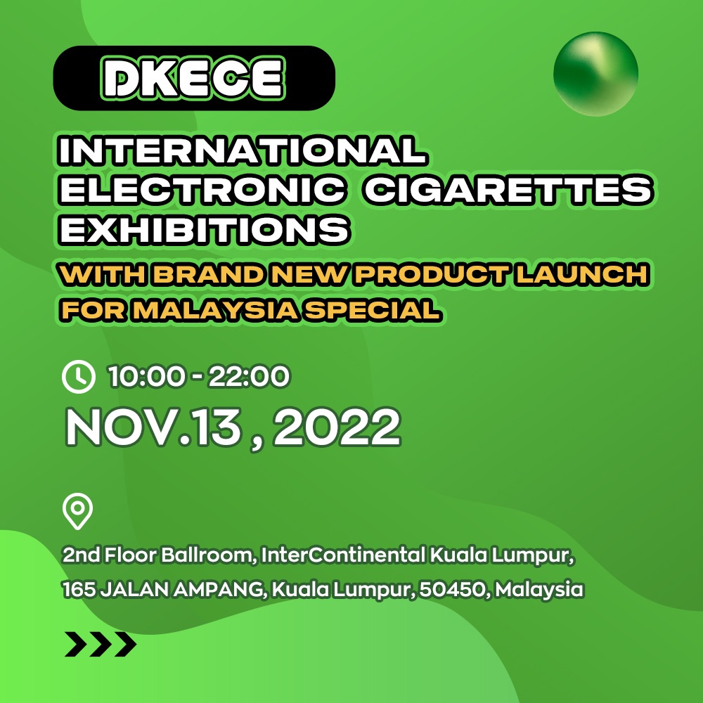 YOOZGlobal's tweet photo. YOOZ will be at DKECE exhibition, Malaysia. There will be lots of activities that you can experience.๐ฅ
๐TIME: November 13, 2022 10:00--22:00
๐Location: 2nd Floor Ballroom, InterContinental Kuala Lumpur, Malaysia
#vapemaster #eliquid #vapeshow #vapeporntricks https://t.co/SyU14mAJ9t