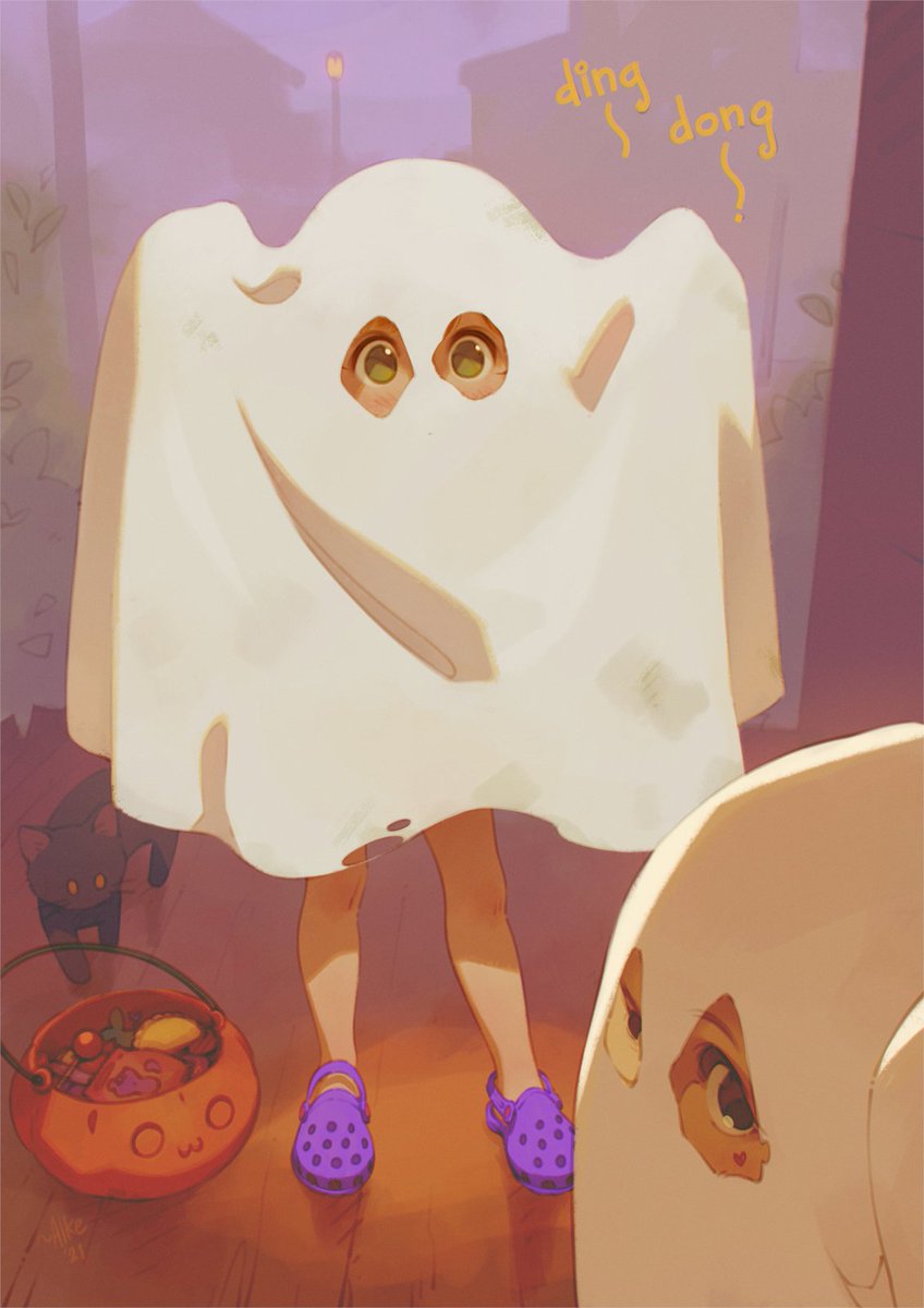 Boo! 👻Trick or treat~! 🍬🎃🍭