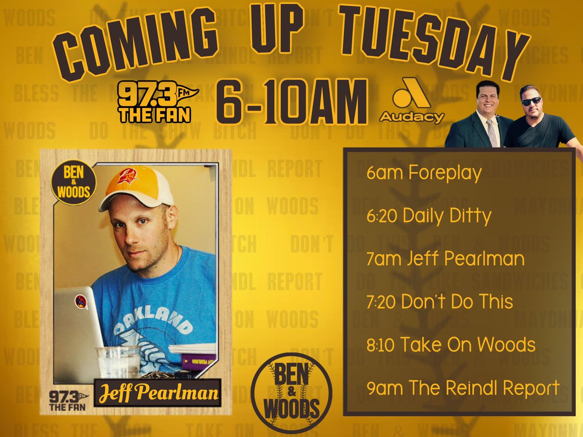 Coming up on Tuesday! Excited to catch up with our pal @jeffpearlman at 7am and hear about his new book on The Life and Myth of Bo Jackson! Foreplay starts at 6am on @973TheFanSD!