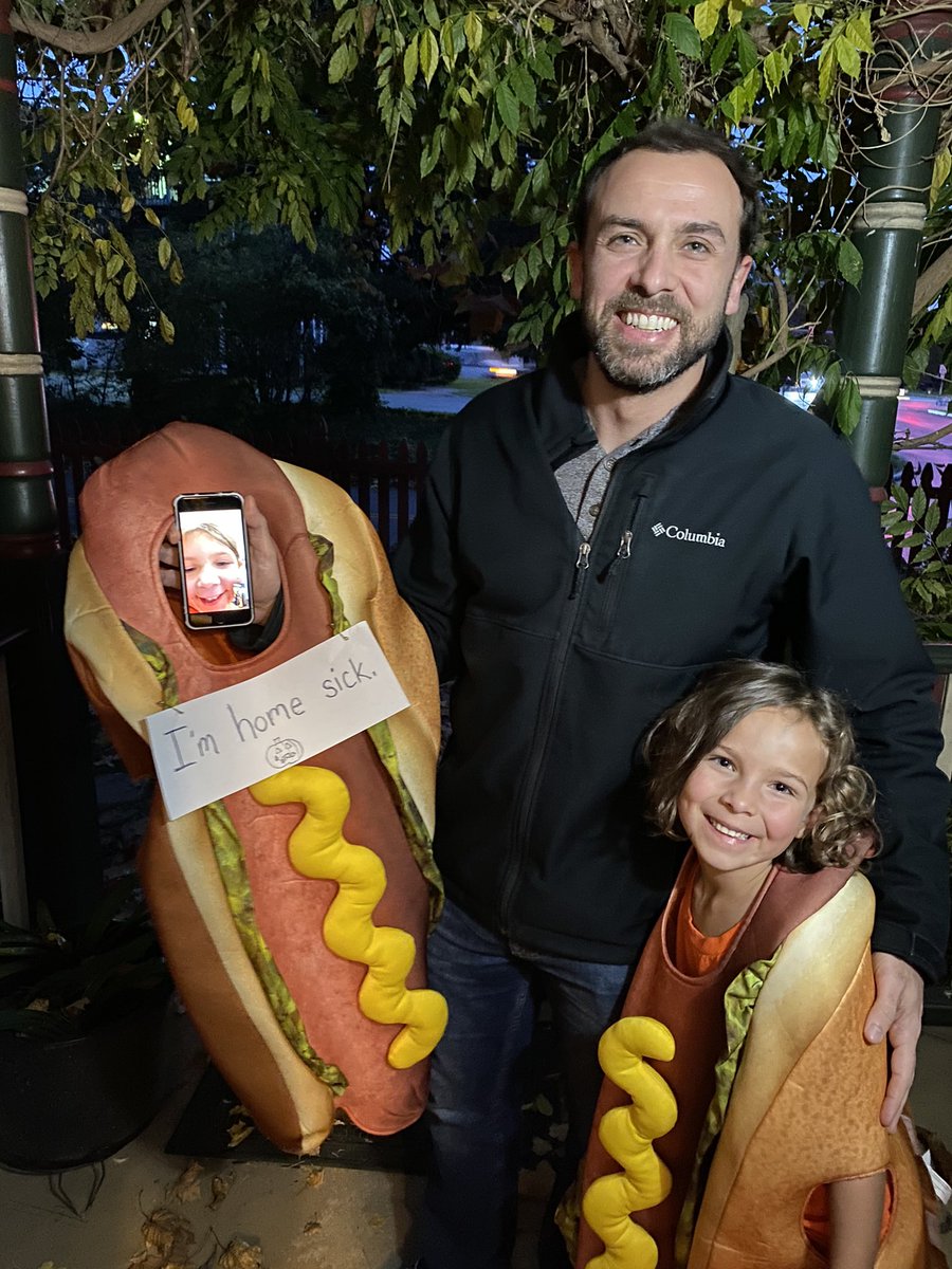 Made out like bandits (especially Ana) #HappyHalloween #SickHotDog