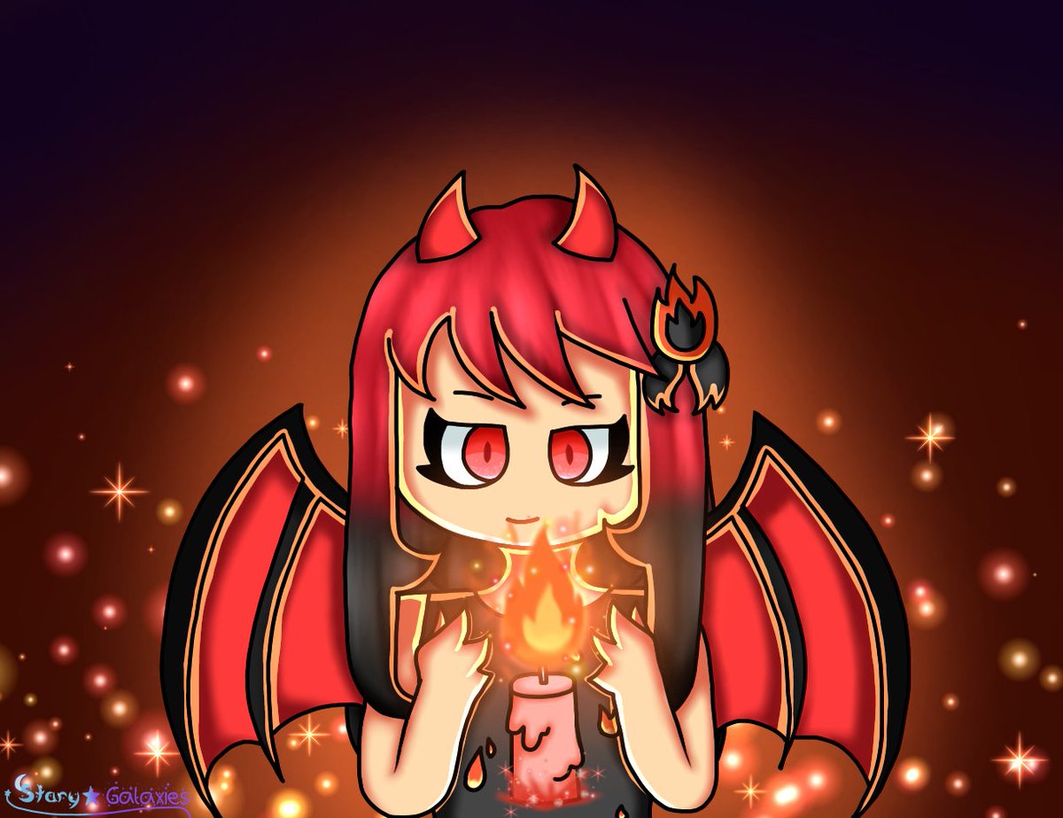 StaryGalaxies's tweet photo. I have this, thing, for meteor and candles. Anyways, Happy Halloween! https://t.co/KxW5plJQ37